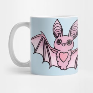 Cute Pink Bat Mug